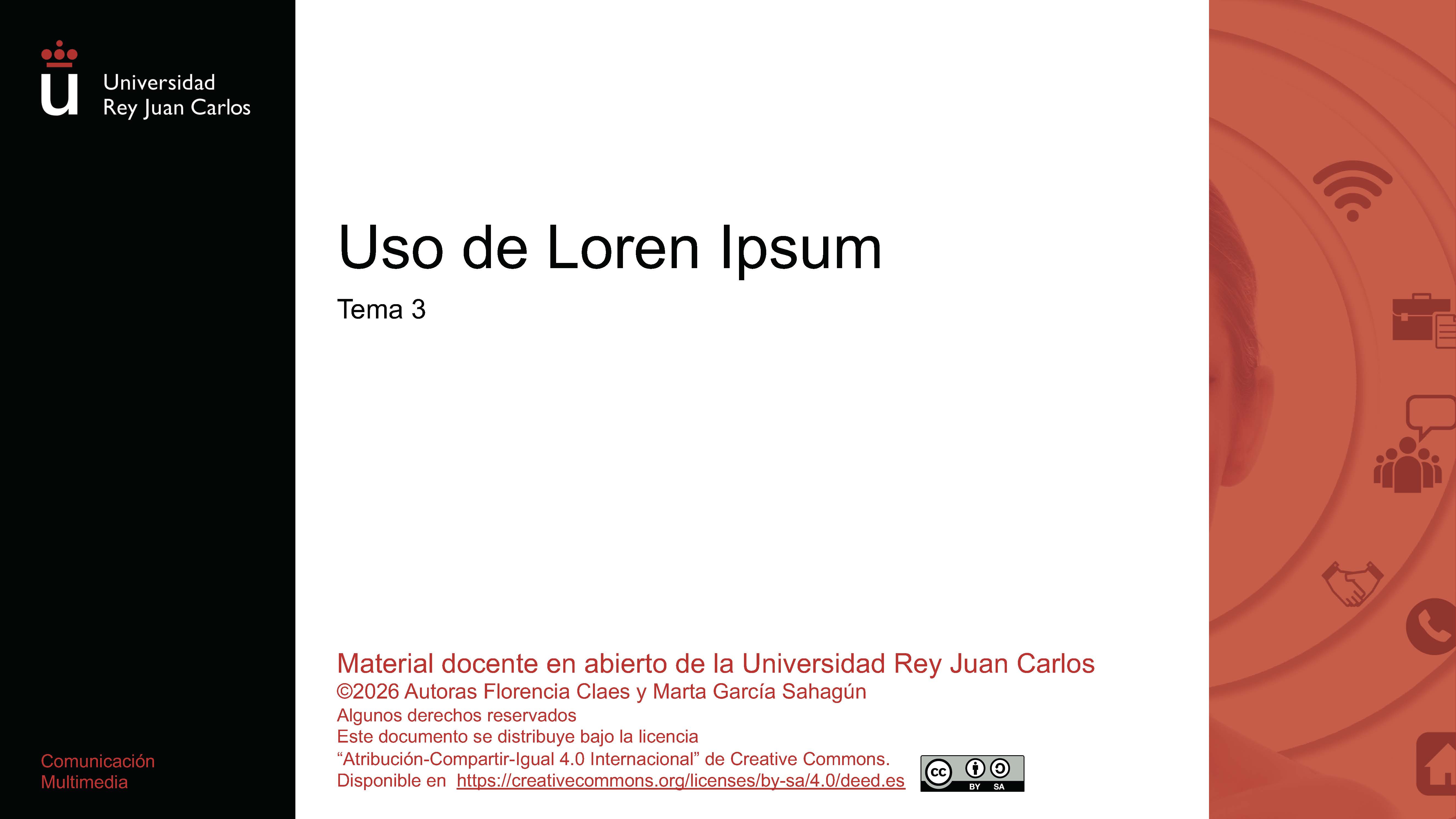 Uso de Loren Ipsum